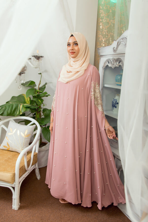 Lulu Cape Gown - Pink