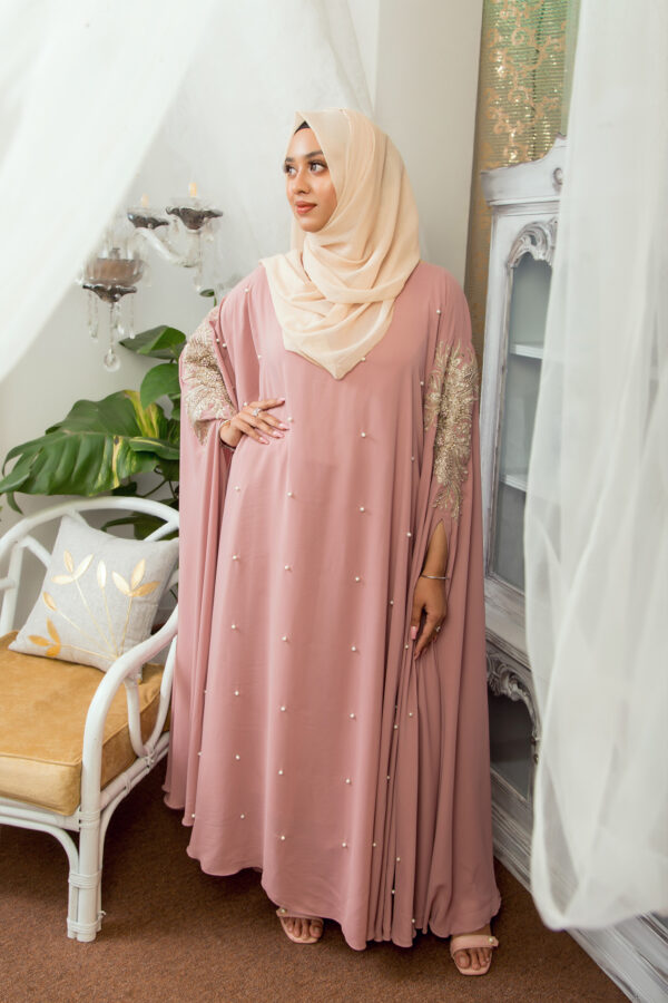 Lulu Cape Gown - Pink - Image 3