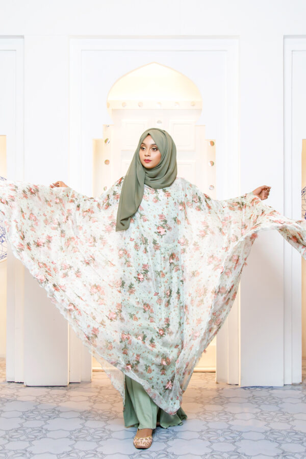 Zara cape Kaftan - Mint