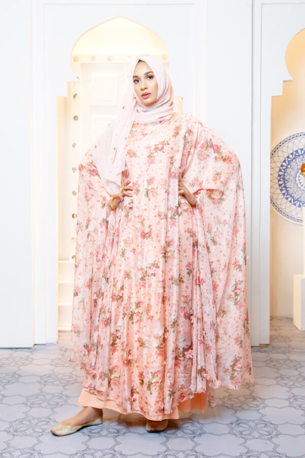 Zara cape Kaftan - Rose
