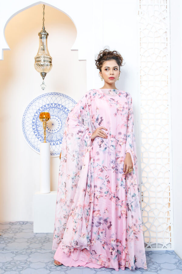 Zara Cape Kaftan - Pink