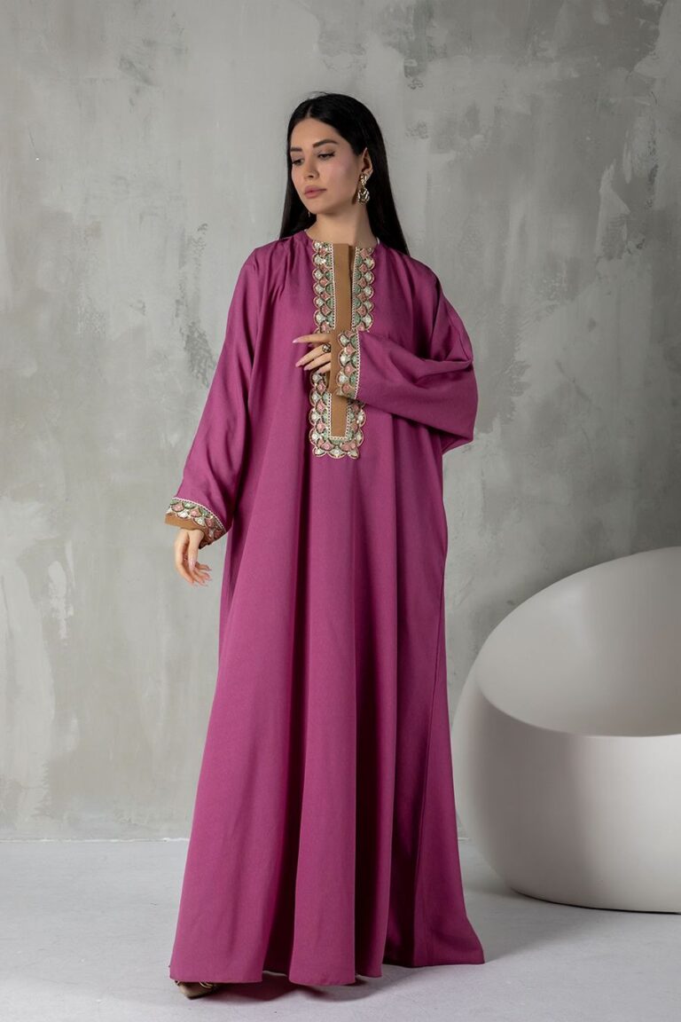 Classic Abaya - Plum 2