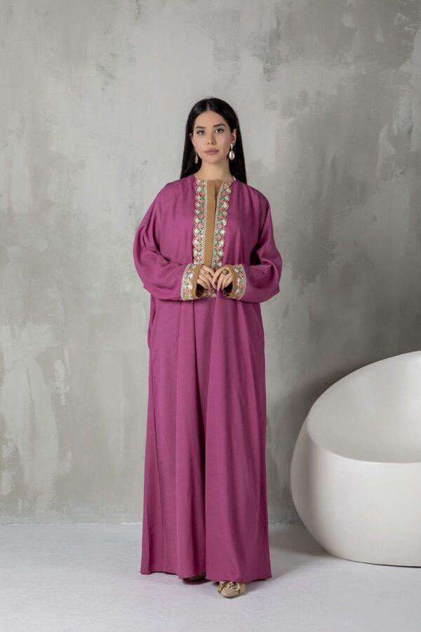Leya Dress Kaftan - Plum