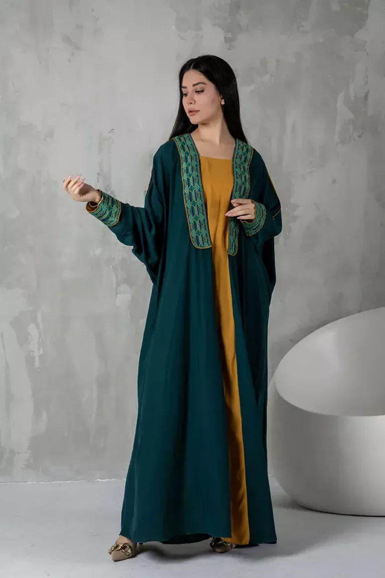 Moroccan Abaya - Green 2