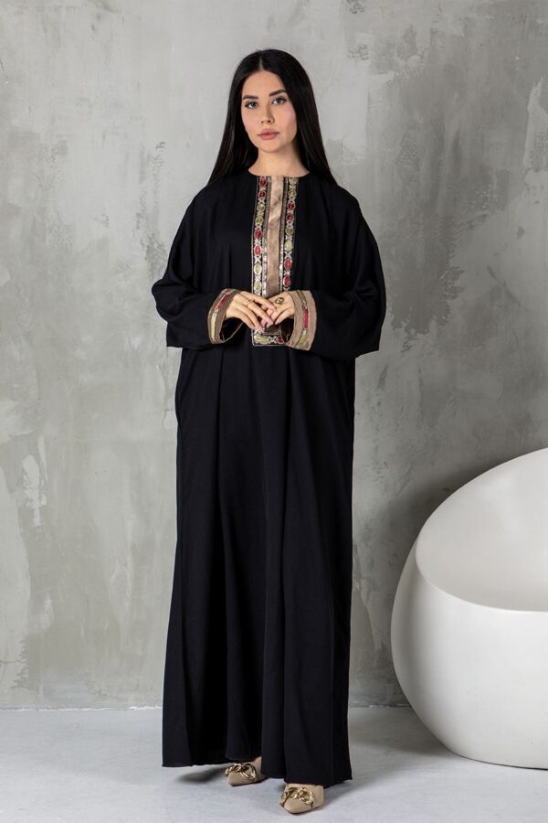 Leya Dress Kaftan - Black