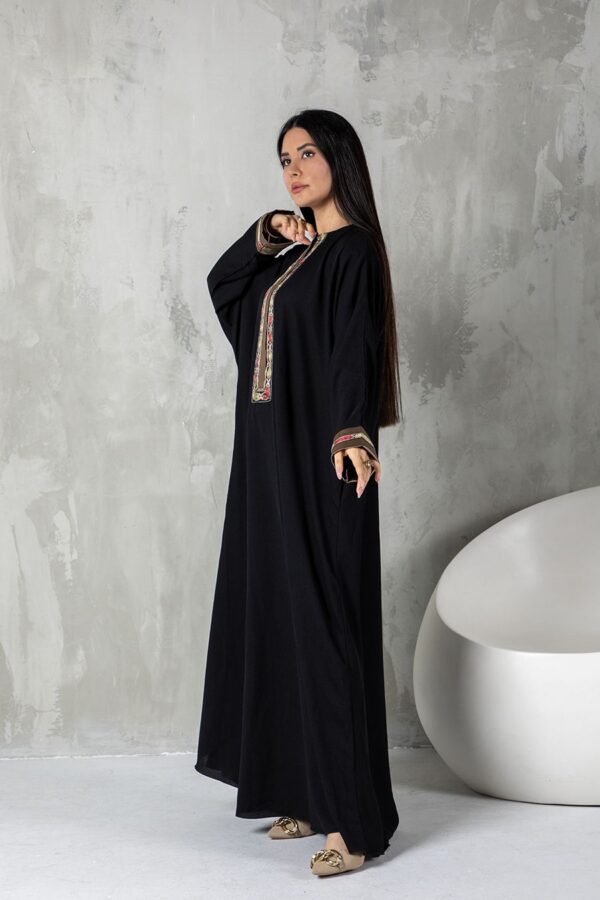 Leya Dress Kaftan - Black - Image 3