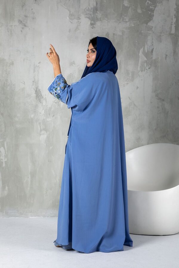 Arwa Abaya Set - Baby Blue - Image 3