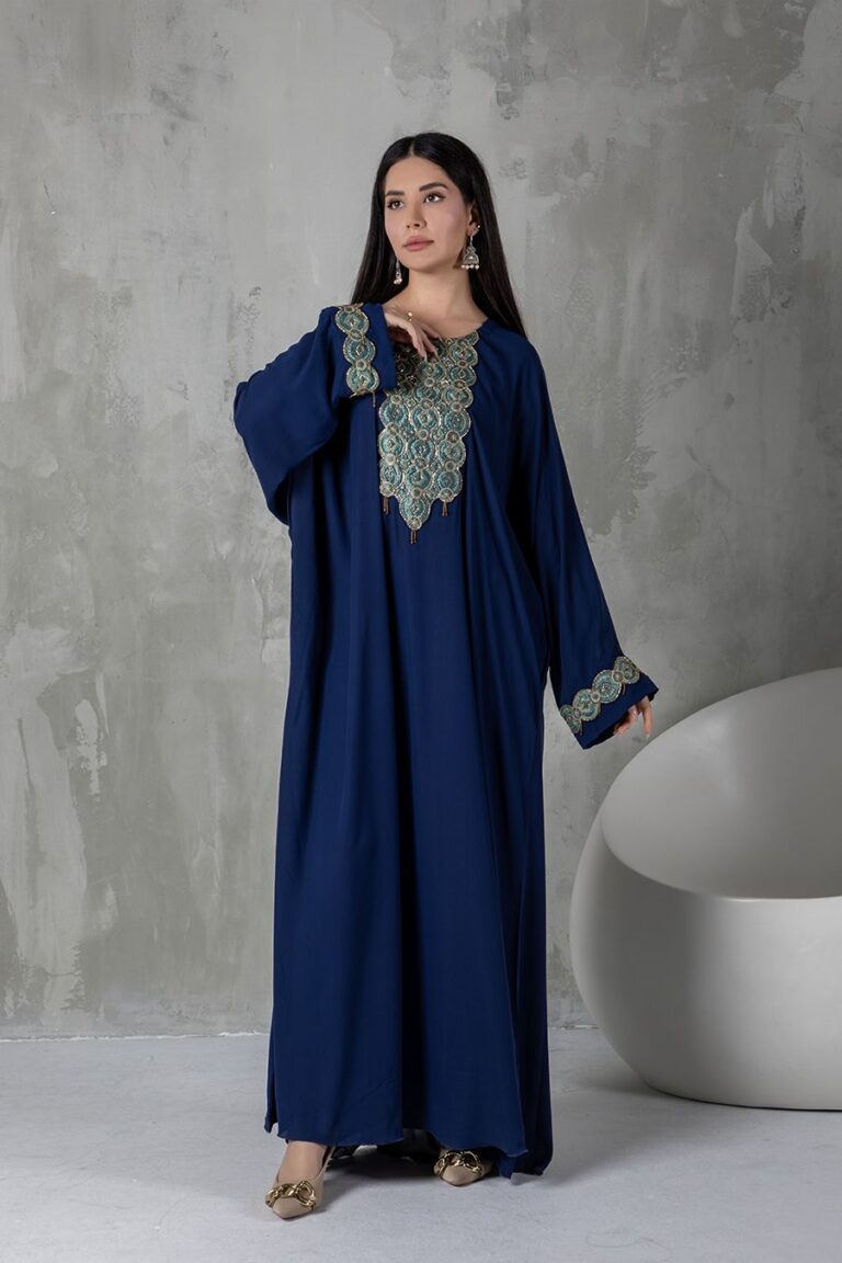 Vintage Abaya - Navy 2