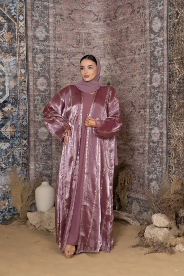 Regan Abaya Set-Mauve - Image 2