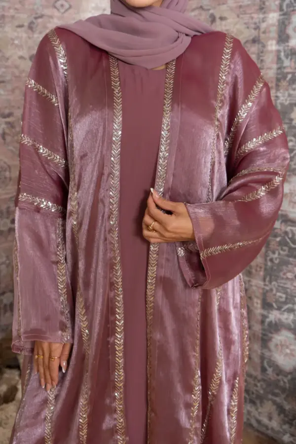 Regan Abaya Set-Mauve - Image 3