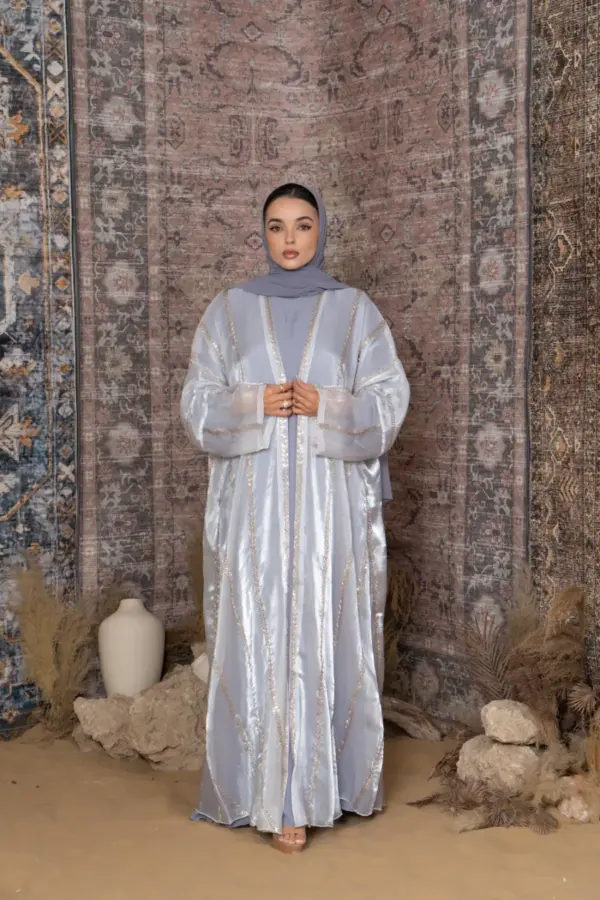 Regan Abaya Set- White